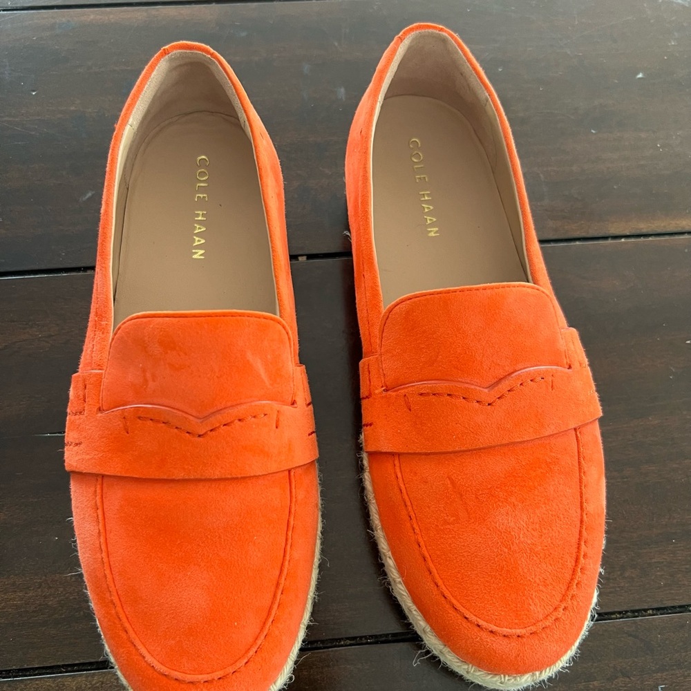 Cole Haan Women's Cloudfeel Montauk Espadrille Nasturtium Suede size 7B